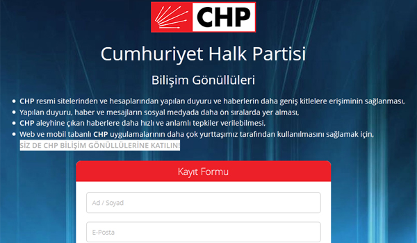 CHP Bilişim Gönüllüleri